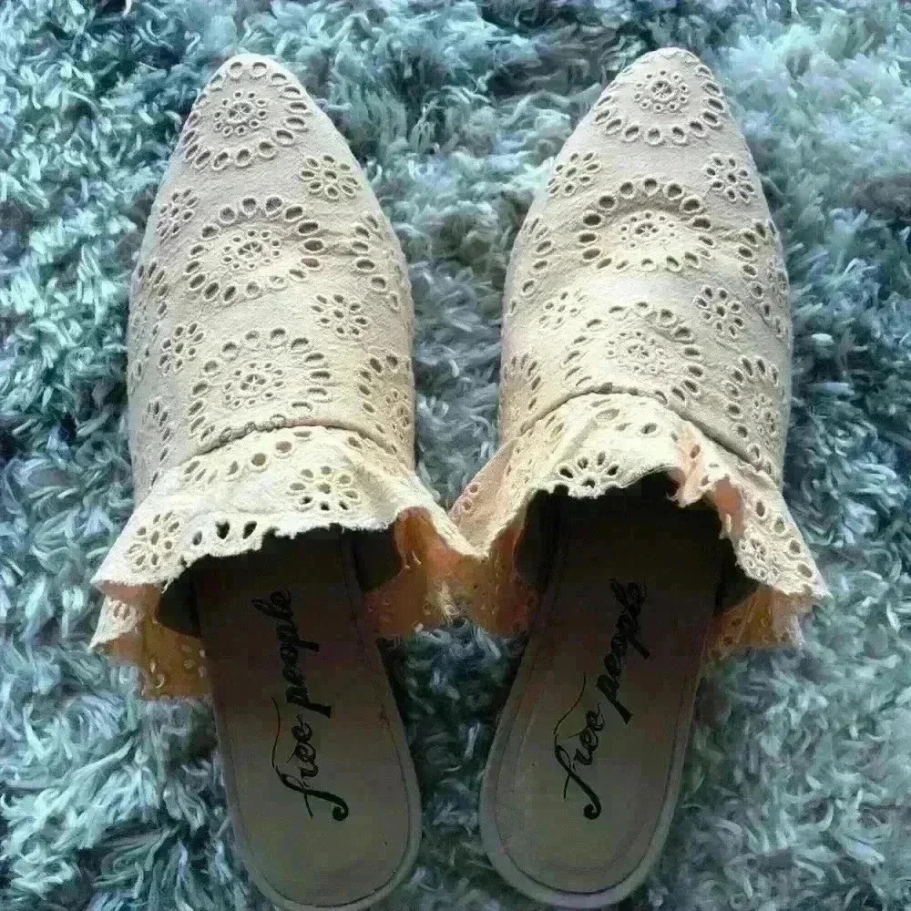 Free People Sienna Mule Coral NWT Size 39 - Picture 2 of 8